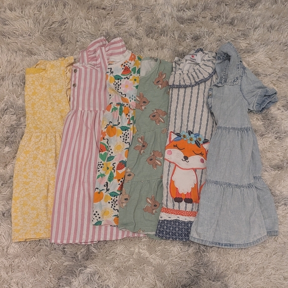 GAP Other - Girls 4t Summer Play Dresses Bundle Of 6 - Blue, Green, Pink, Yellow
